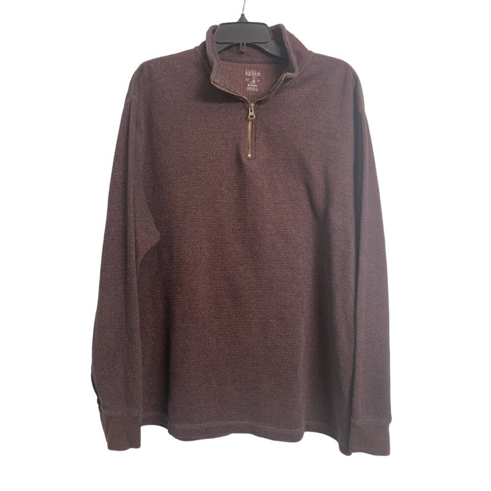Redhead Brand Co Quarter Zip Henley Cotton Sweater Size XL‎